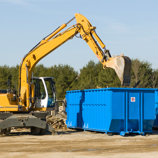 what size residential dumpster rentals are available in Scaggsville MD